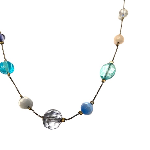 Carolina Herrera Blue Beaded Necklace - Picture 2 of 4